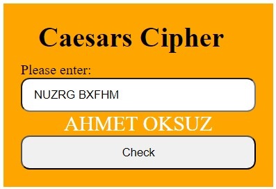 Caesars Cipher