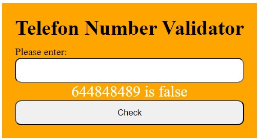 Telephone Number Validator